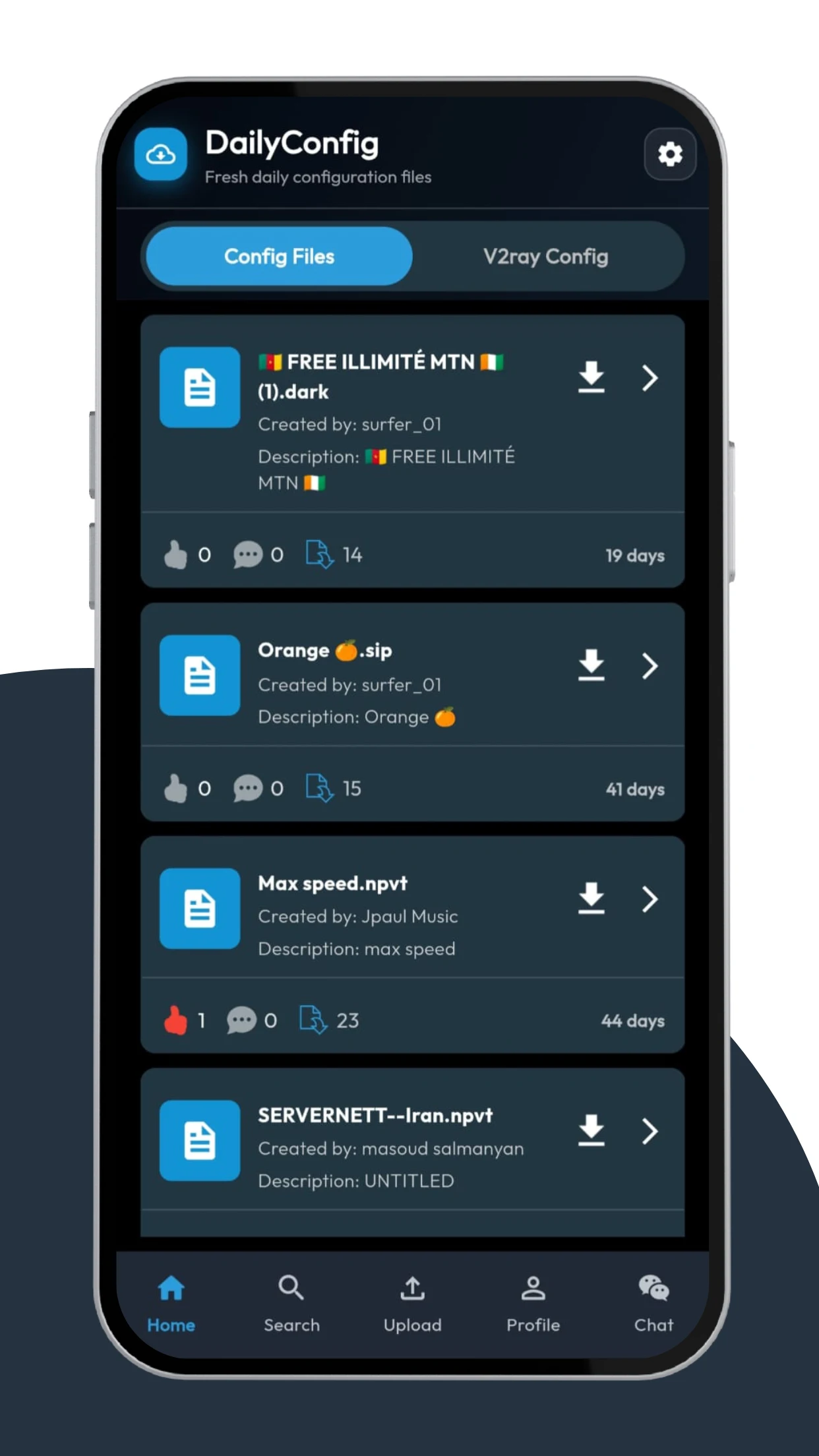 Dailyconfig (npvt,ehi,hat....) screenshot